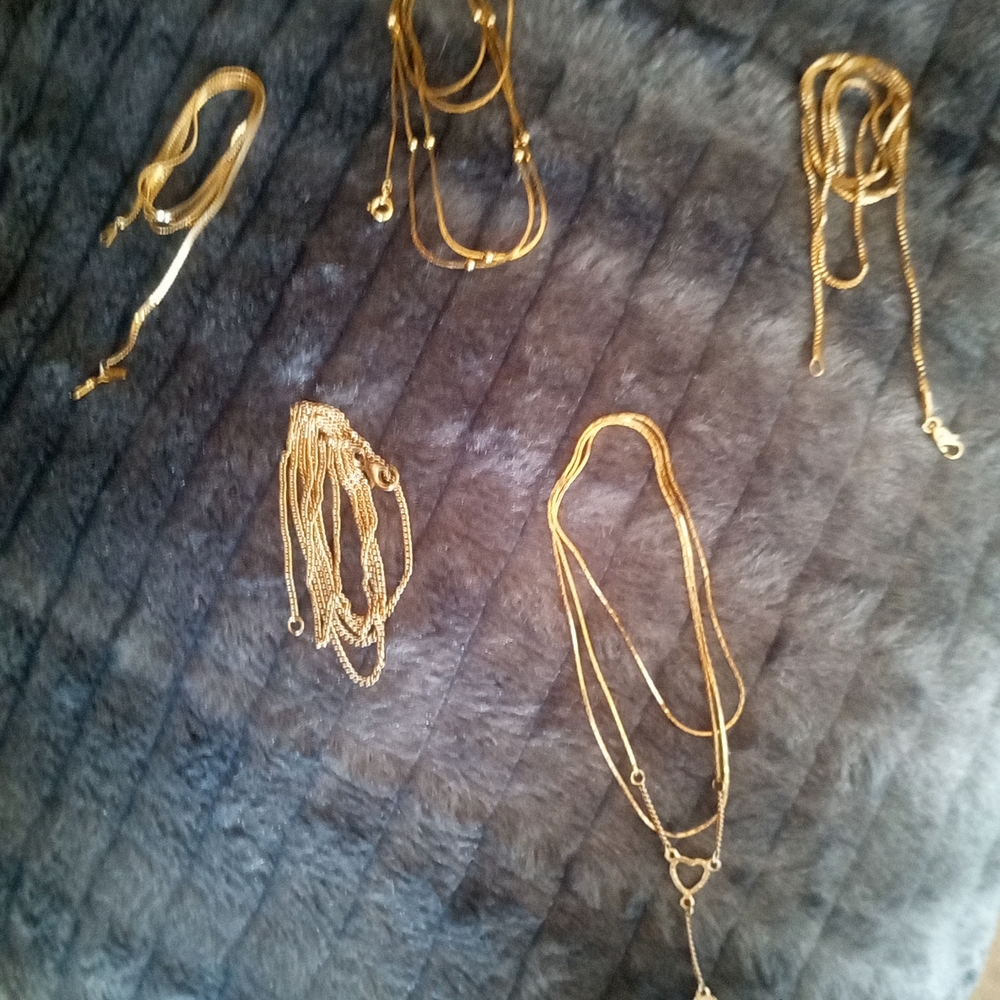 Source Unknown Gold Necklaces Set - image 1